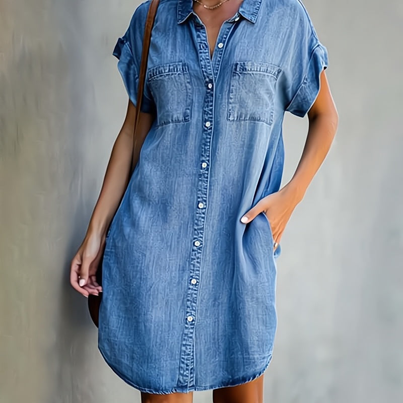 Lourdes Timeless Denim Dress Evening Wear Edit