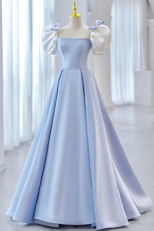 Gorgeous Sky Blue A-Line Prom Dress Evening Gown - Fashionpara