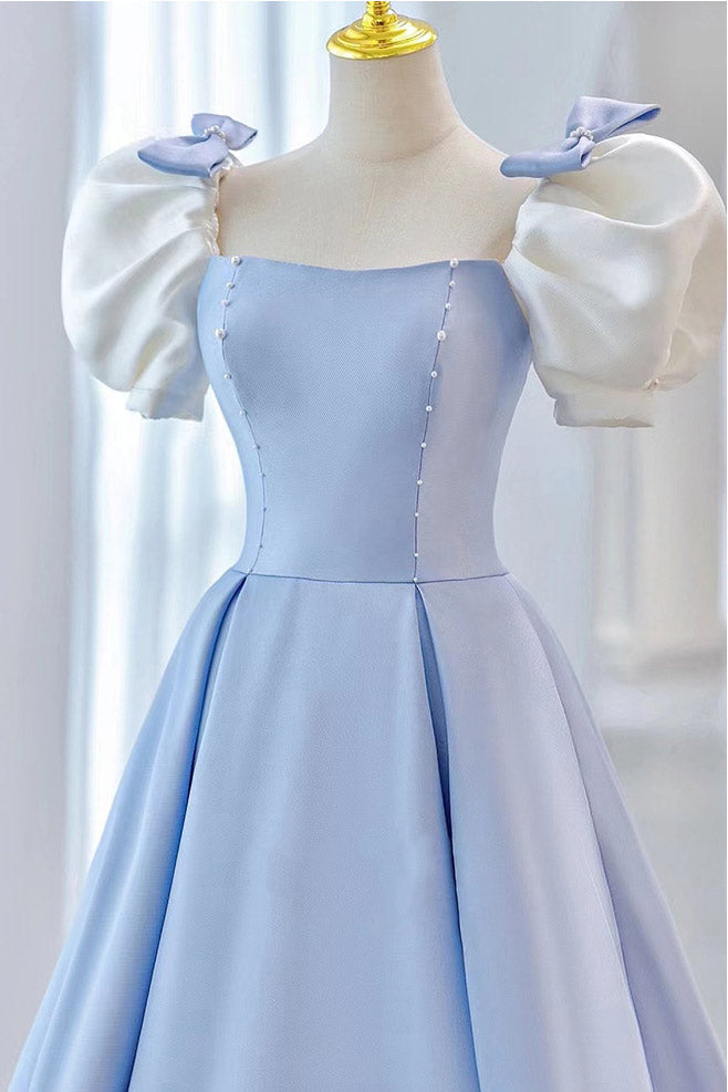 Gorgeous Sky Blue A-Line Prom Dress Evening Gown - Fashionpara