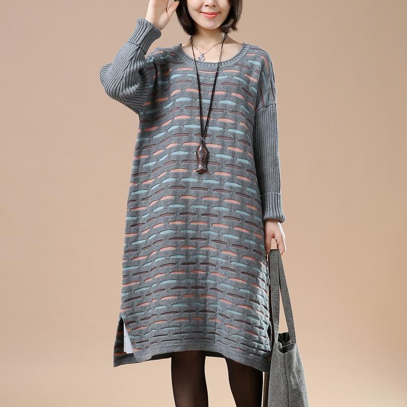 Gray sweaters plus size knit winter dresses the lake