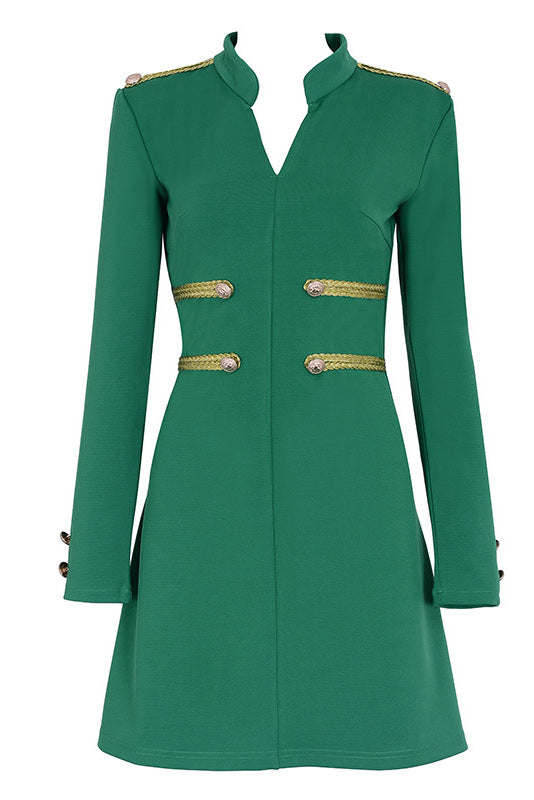 Black Sexy Bandage Sexy Cocktail Dress With Long Sleeves - Fashionpara