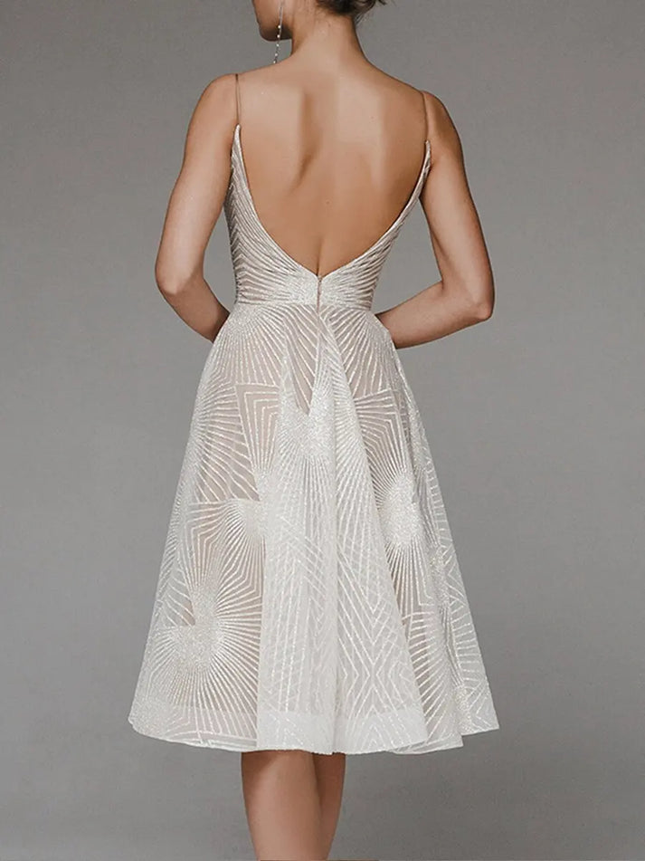 Karina Chic Luxurious Dress with an Open Back Elevated Occasion Wear