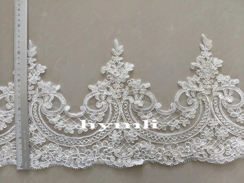 Black Long Veil 3.5 Meters Sequins Lace Wedding Veil Tulle Cathedral Veil Bridal Accessories Veils