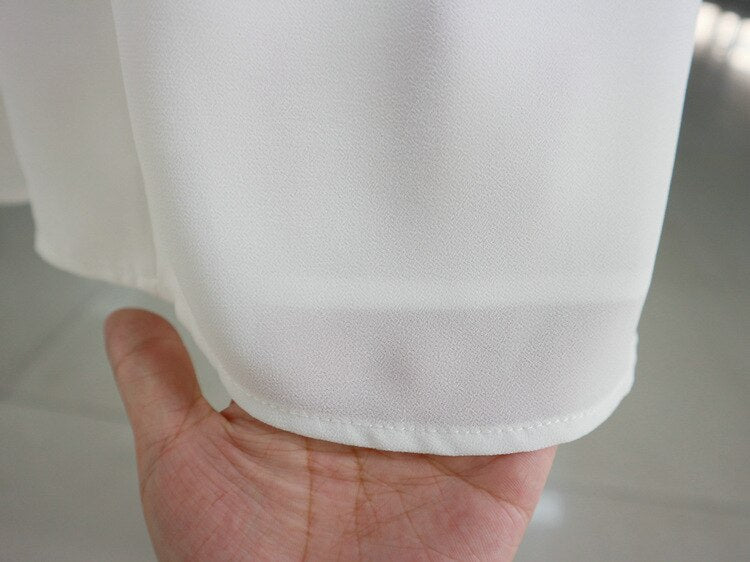 Spaghetti Straps White Hight Split Prom Dress - View 6 | FashionDia