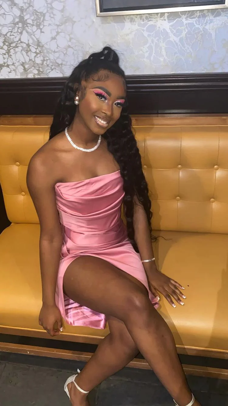 Pink 19th Birthday Dress Black Girl homecoming dress, birthday gown - View 4 | FashionDia