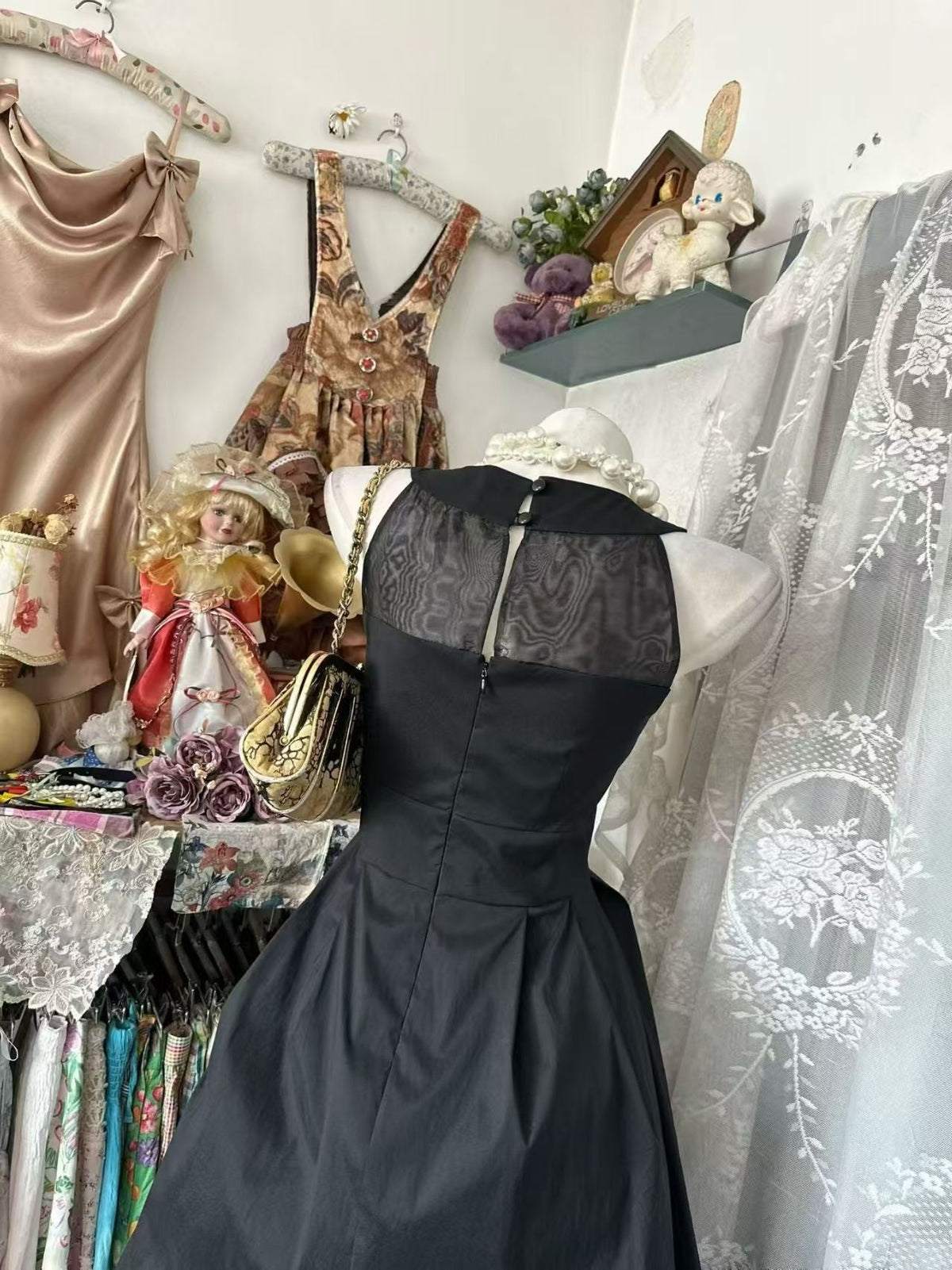 Halter A Line Black Homecoming Dress Short Party Dress J11002