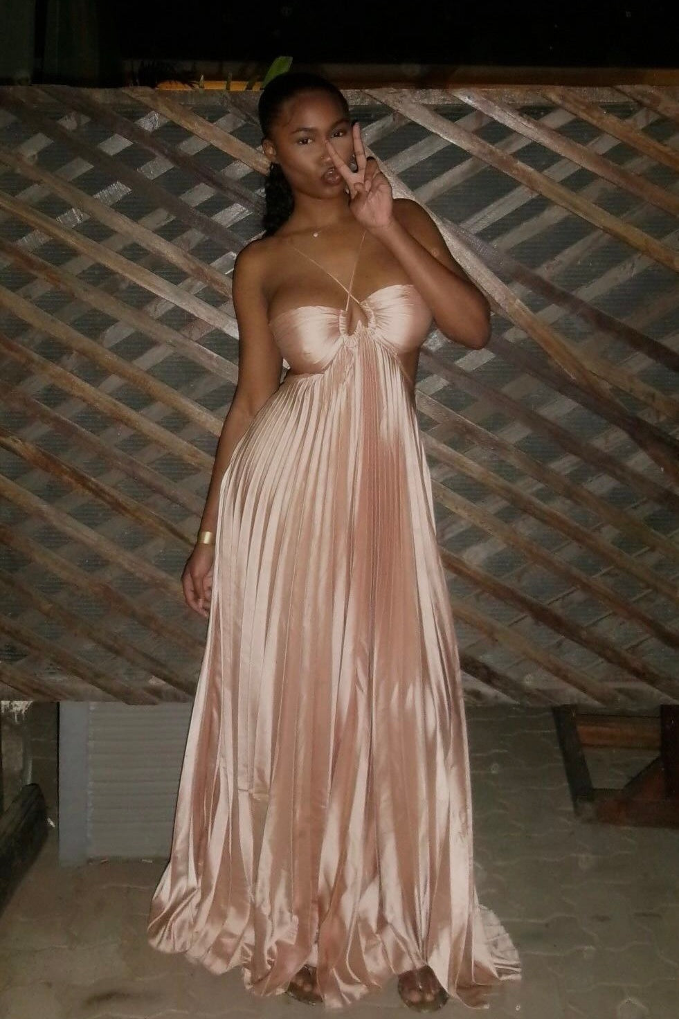Hot A-Line Sweetheart Pink Long Prom Dress with Ruffles - View 2 | FashionDia