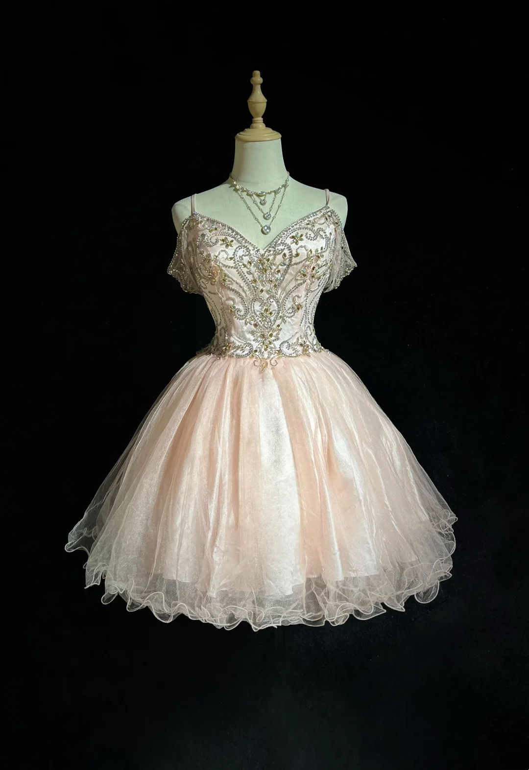 Cute Spaghetti Straps Light Pink Formal Homecoming Dress Mini Short Birthday Outfits