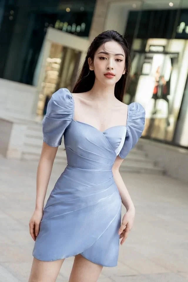 Vintage Blue Homecoming Dress Blue Cocktail Dress Y2542 by simplepromdress