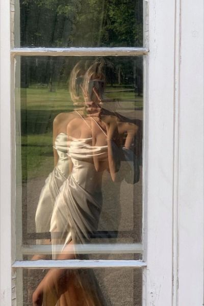 Sexy Sweetheart Ivory Party Dress Slit Long Prom Evening Dress - View 5 | FashionDia