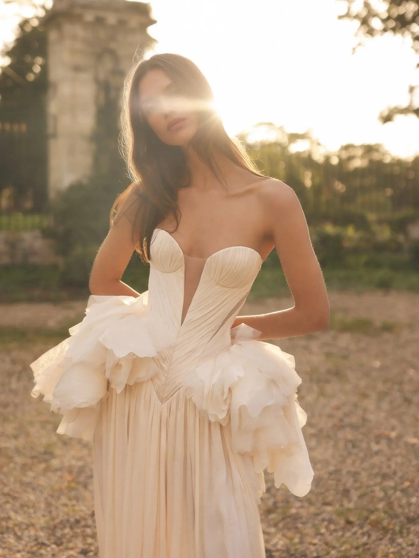 Sexy Plunging Strapless Mermaid Wedding Dresses ZP022