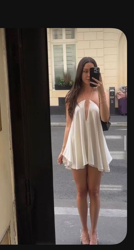 Halter A Line Ivory Homecoming Dress Short Party Dress J11043