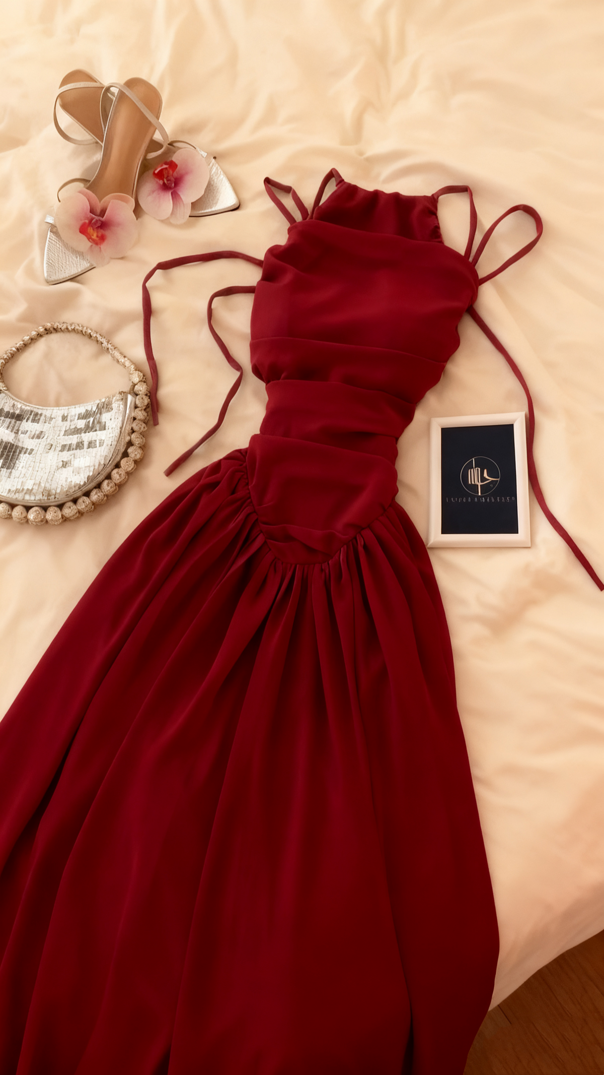A Line Blue Chiffon Long Prom Dress Formal Party Dress J8110