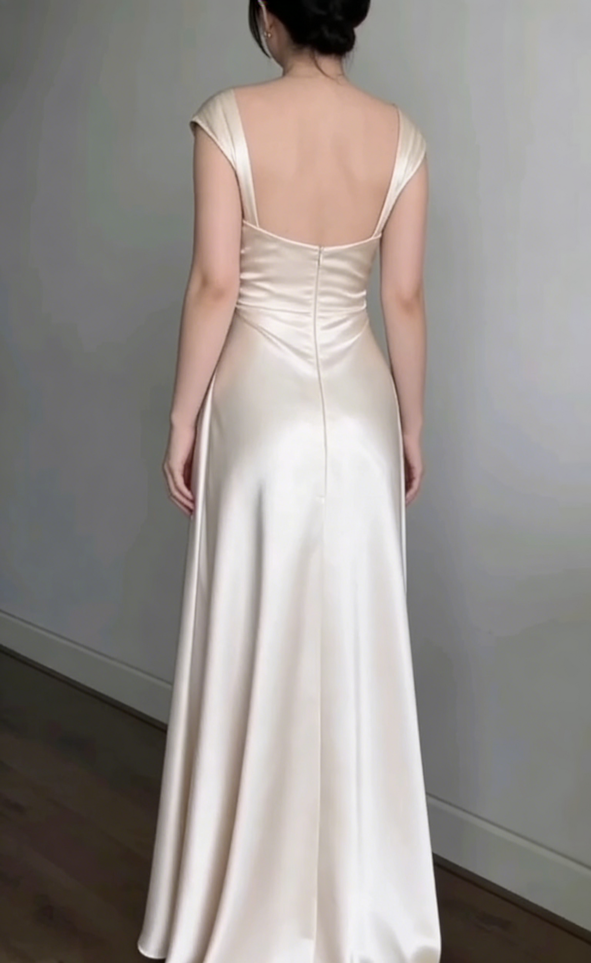 Satin Simple Long Prom Dress Formal Party Gown