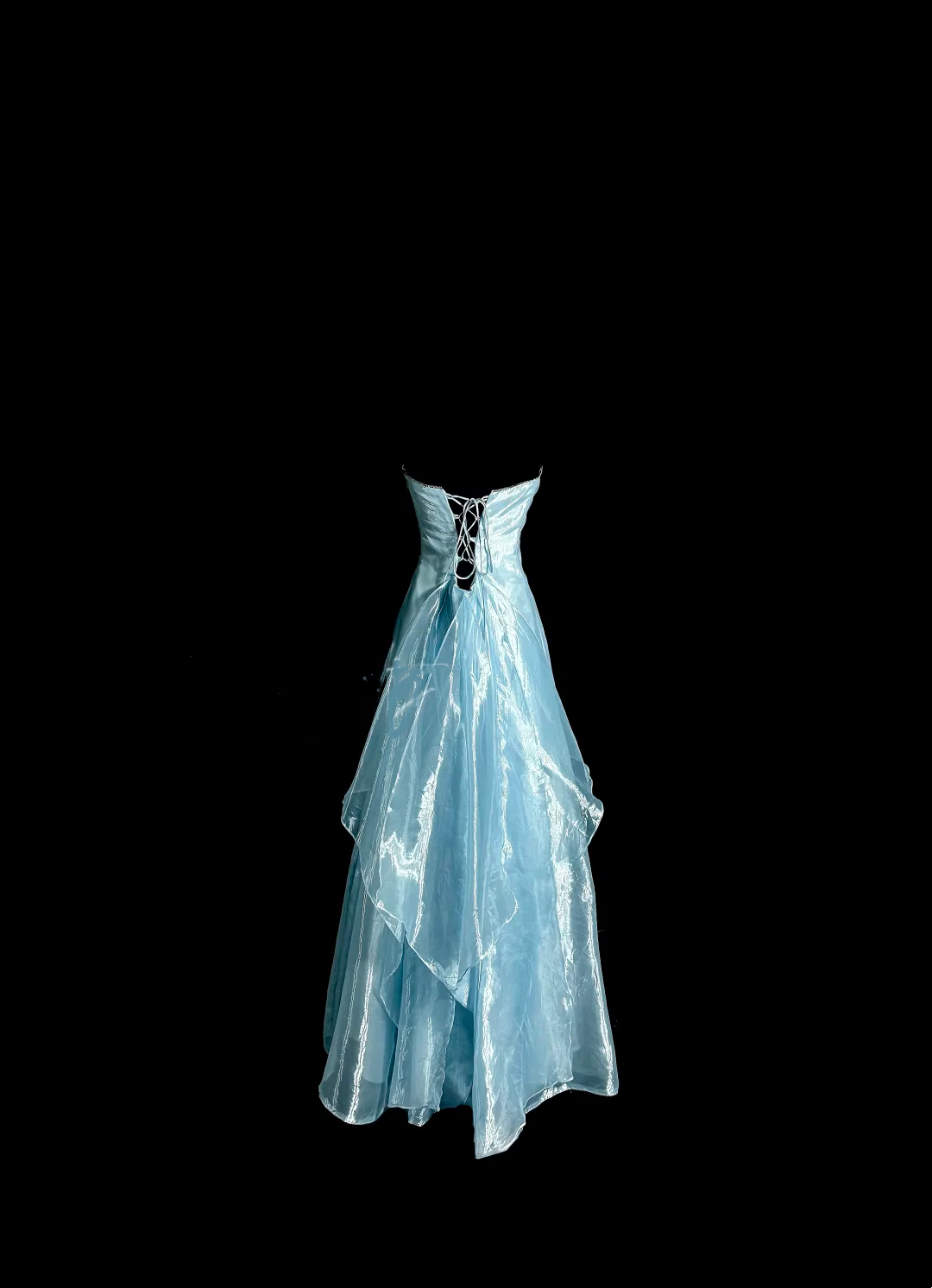 A Line Blue Long Prom Dress Simple Formal Evening Dress J8935