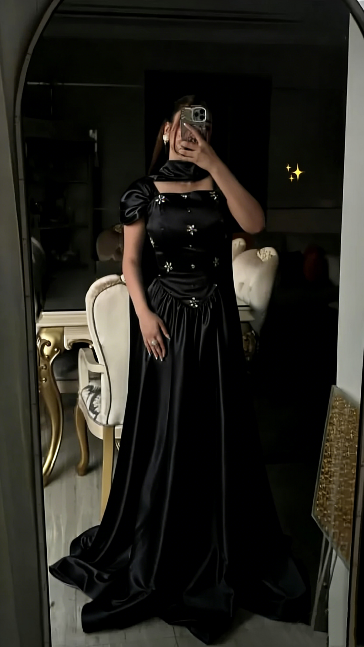 Blue A-Line Prom Dresses Beaded Long Evening Party Dress