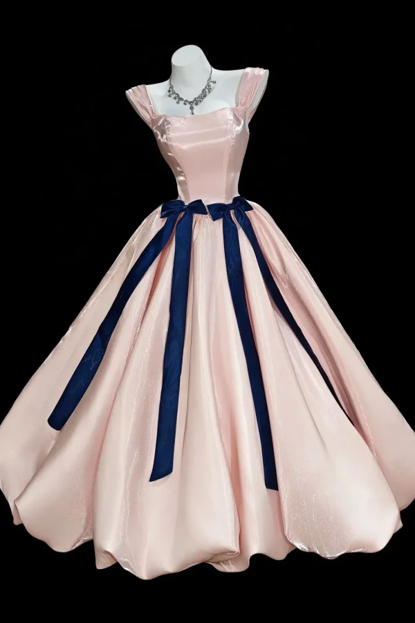 Pink A Line Formal Prom Dress Sweet Evening Dress J9317