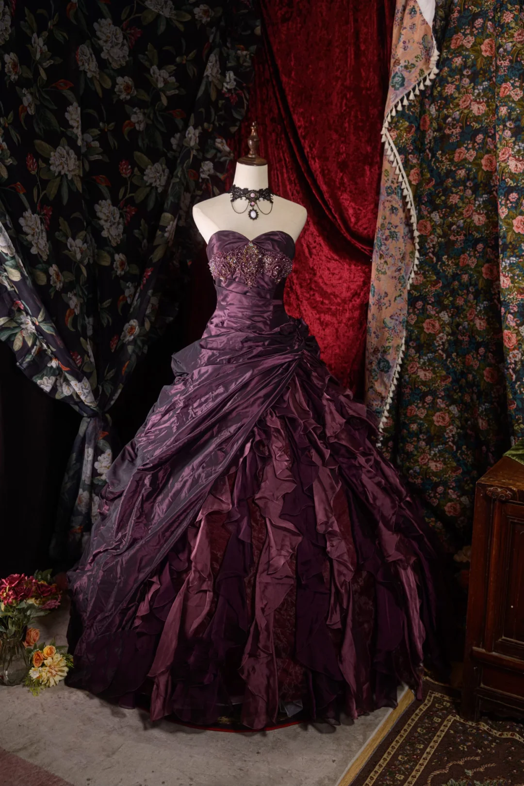 Sweetheart Ball Gown Sweet 16 Birthday Dress Retro Formal Party Dress