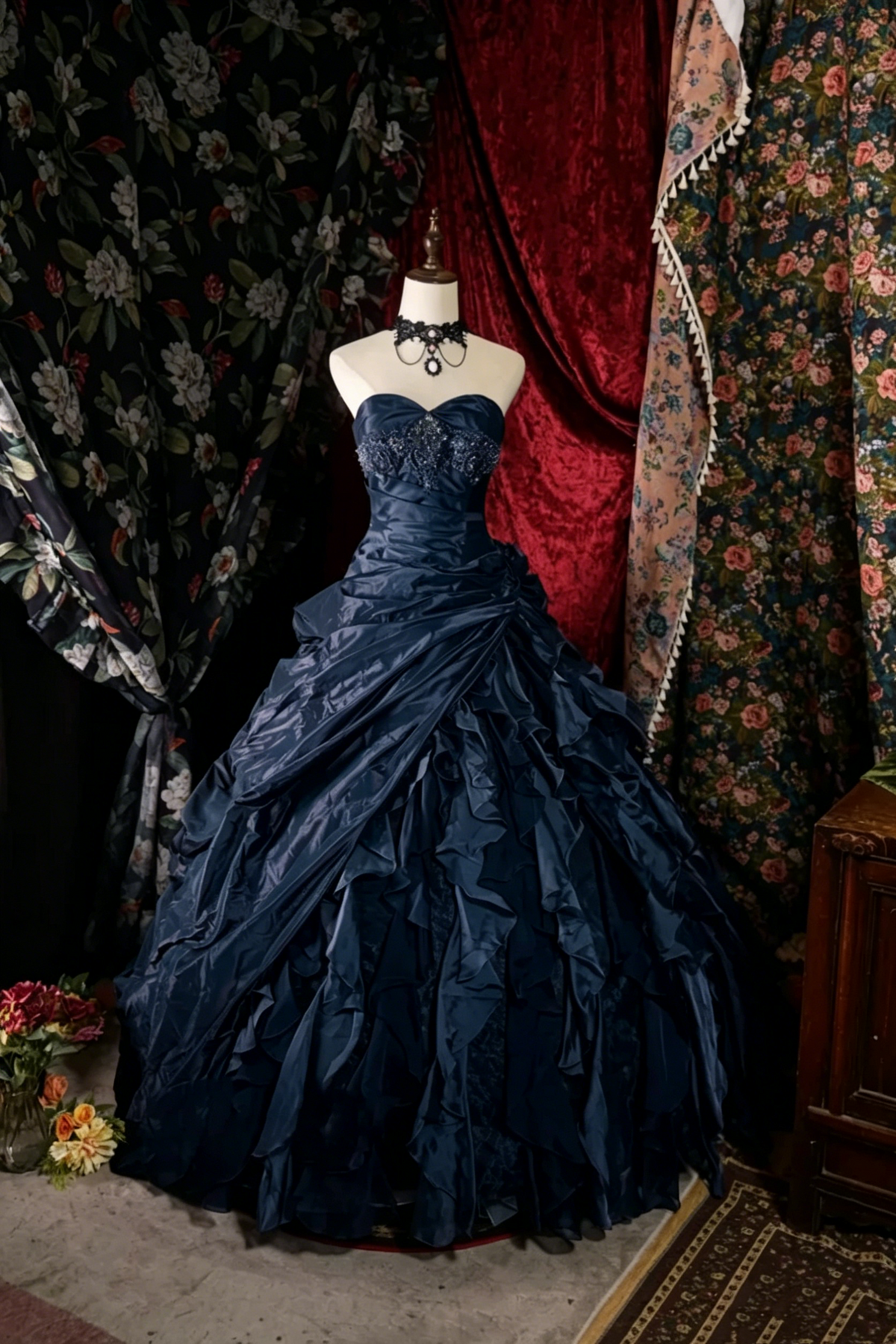 Sweetheart Ball Gown Sweet 16 Birthday Dress Retro Formal Party Dress