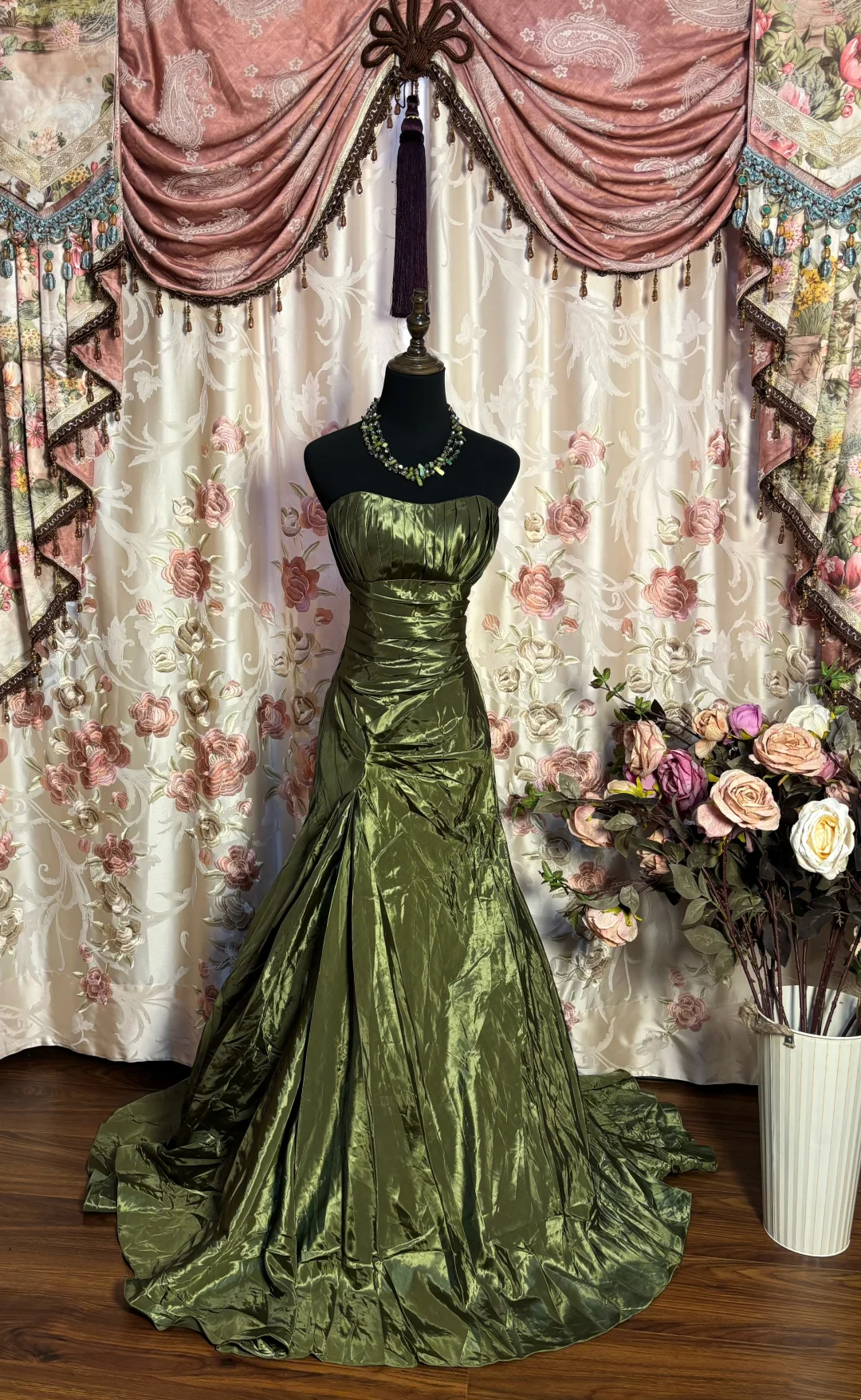 Mermaid Green Prom Dress Simple Formal Dress Evening Gowns