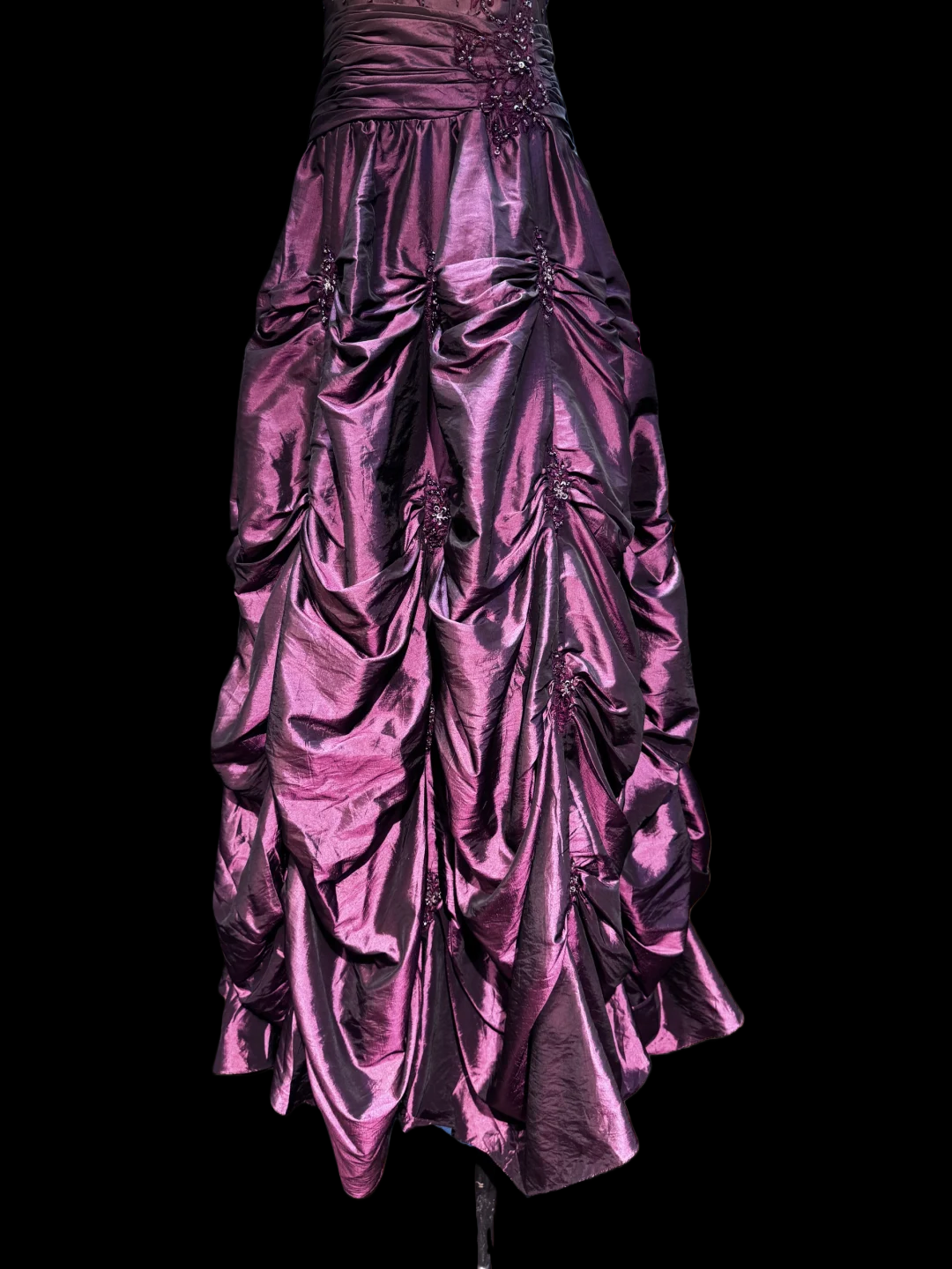 Sweetheart Purple Prom Dress With Beading Retro Birthday Dress