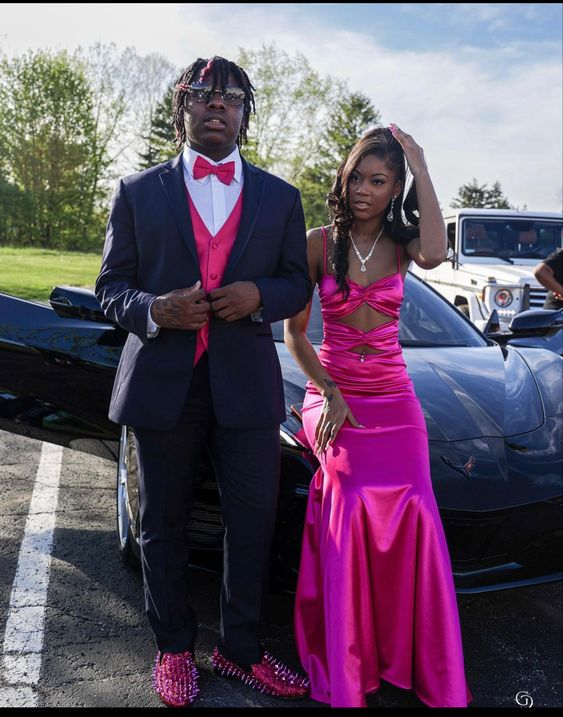 Sweetheart Fuchsia Mermaid Prom Dress,Long Prom Dress - View 2 | FashionDia