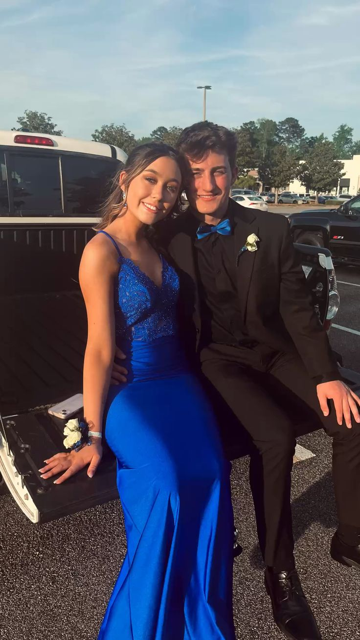 Elegant Royal Blue Mermaid Prom Dress,Royal Blue Evening Dress - View 2 | FashionDia