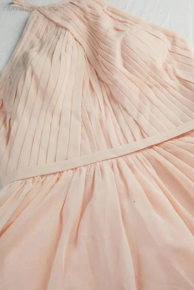 Women's Halter Neck Chiffon Fluffy Bridesmaid Evening Dress Wedding Party Beach Evening Dress 28104 (ZD16963)