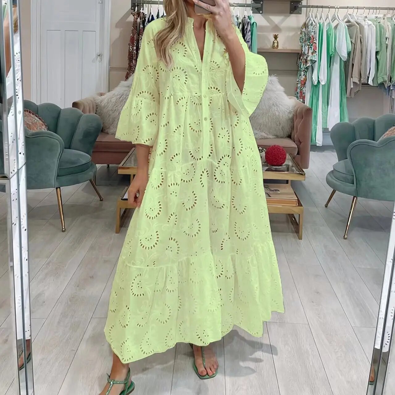 Melpomene Summer Shirt Dress for Women Brunch Outfit Idea