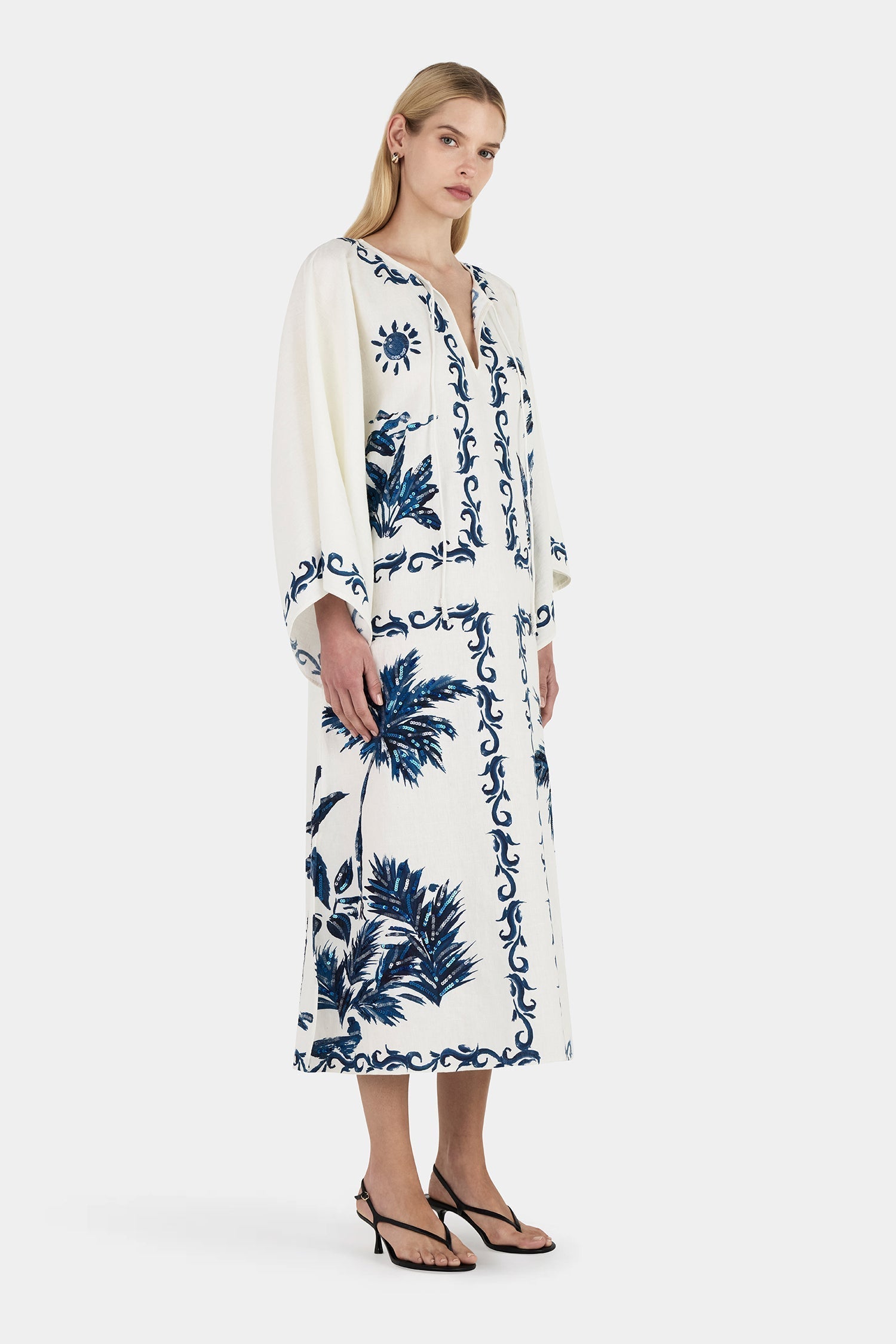 Liliana Boutique Blue Hawaiian Maxi Dress Collection