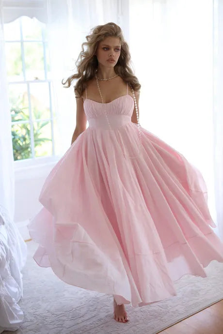Baby Pink Prom Dresses For Pregnant A Line Party Gowns Party Dress Graduation Celebrity Formal Occasion Gown