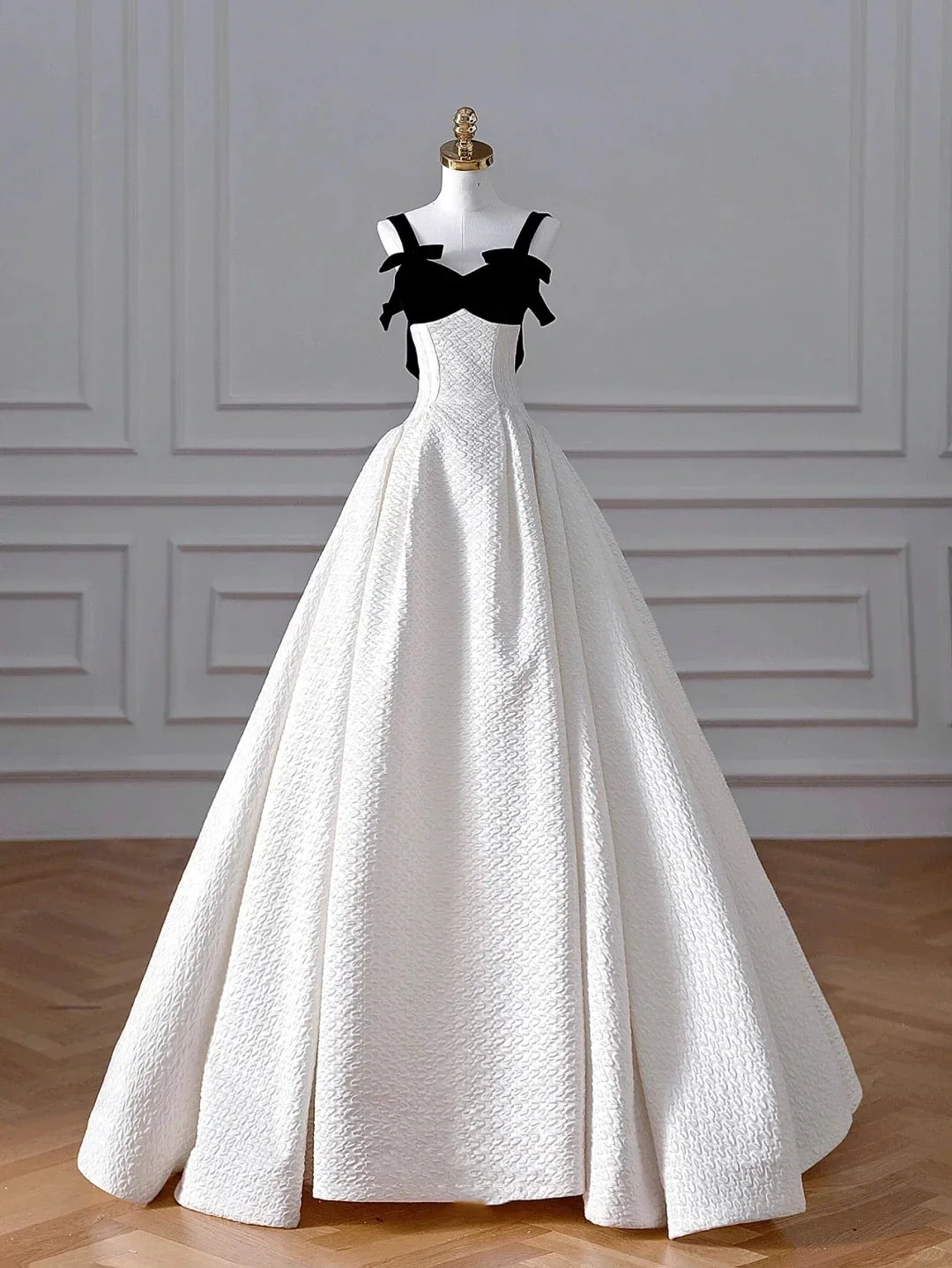 Elegant White Satin A Line Long Prom Dress Evening Dress,Formal Wedding Dress (ZD13756)