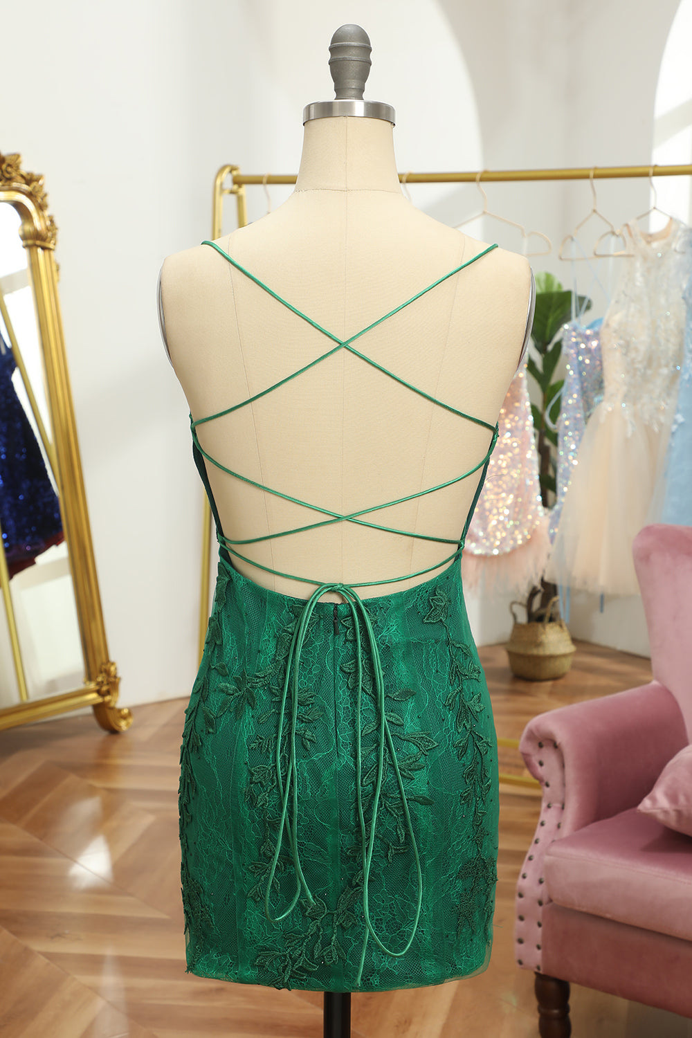 Lilac Homecoming Dresses Tight Short Cocktail Dresses with Appliques