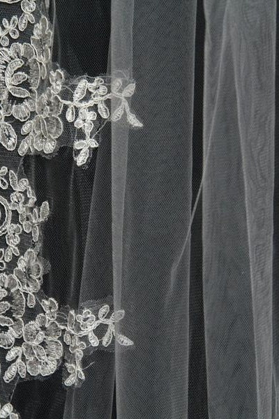 Long Lace Wedding Veil