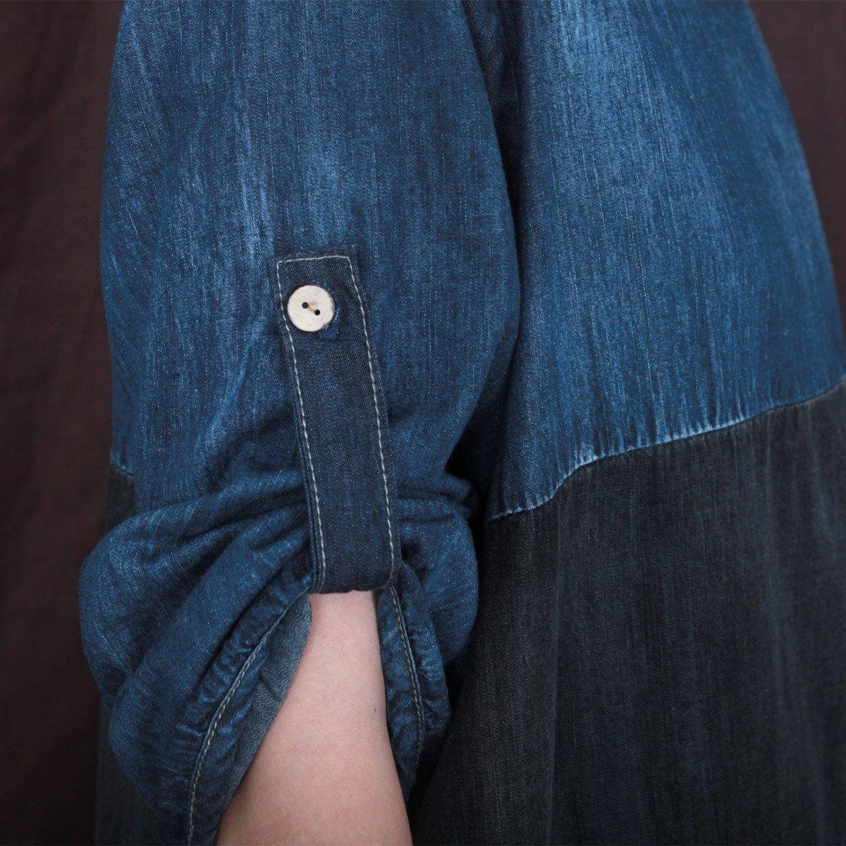 Love Denim blue oversize denim sundress plus size summer shift dress