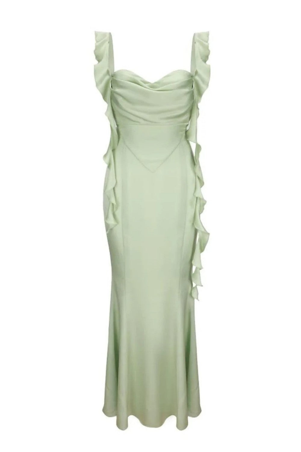 Lovely Mermaid Sweetheart Pink Long Prom Dress with Backless Ruffles