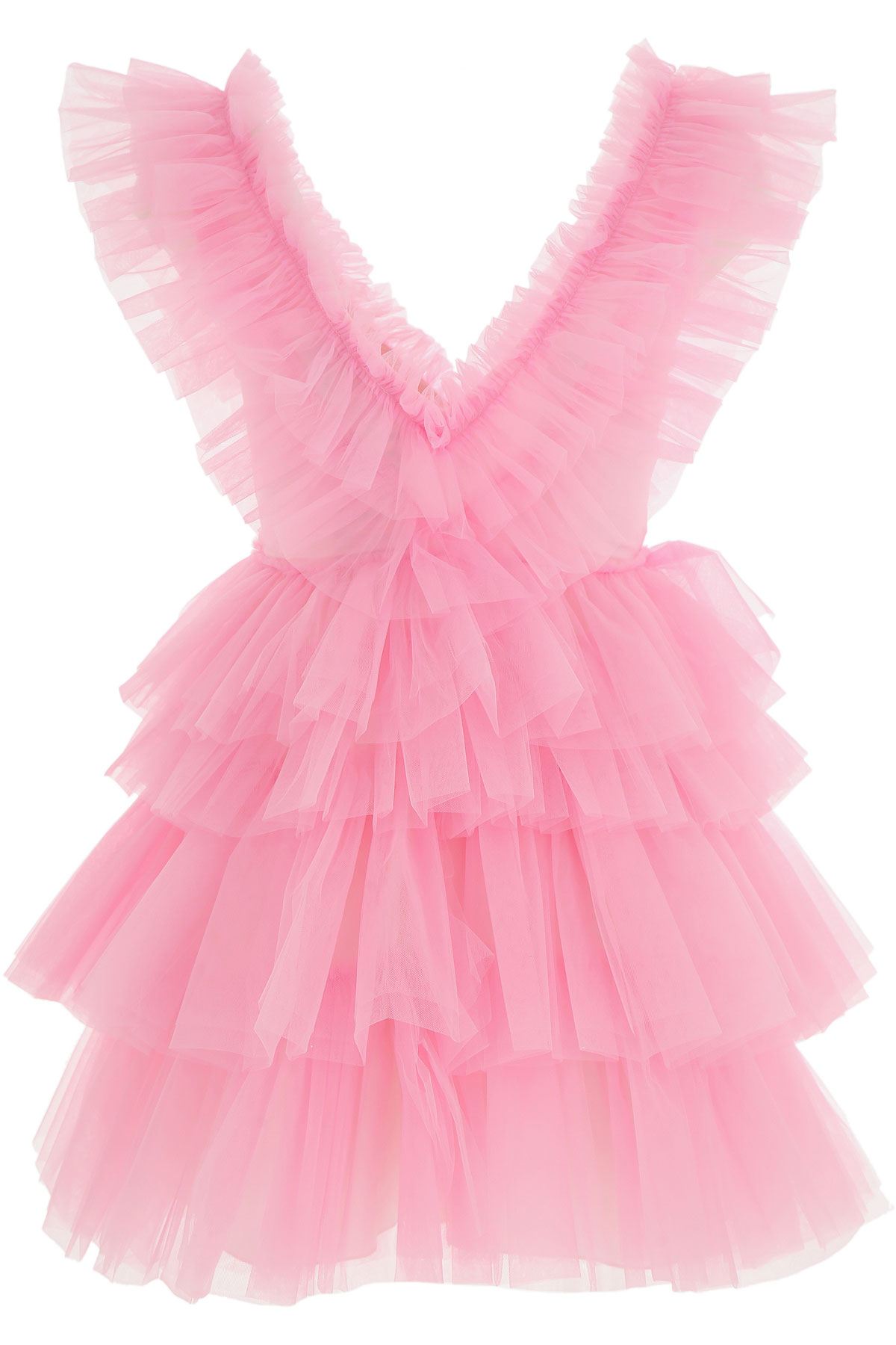 Lovely Pink A-Line Tulle Homecoming Dress Pink Graduation Dress - FashionDia