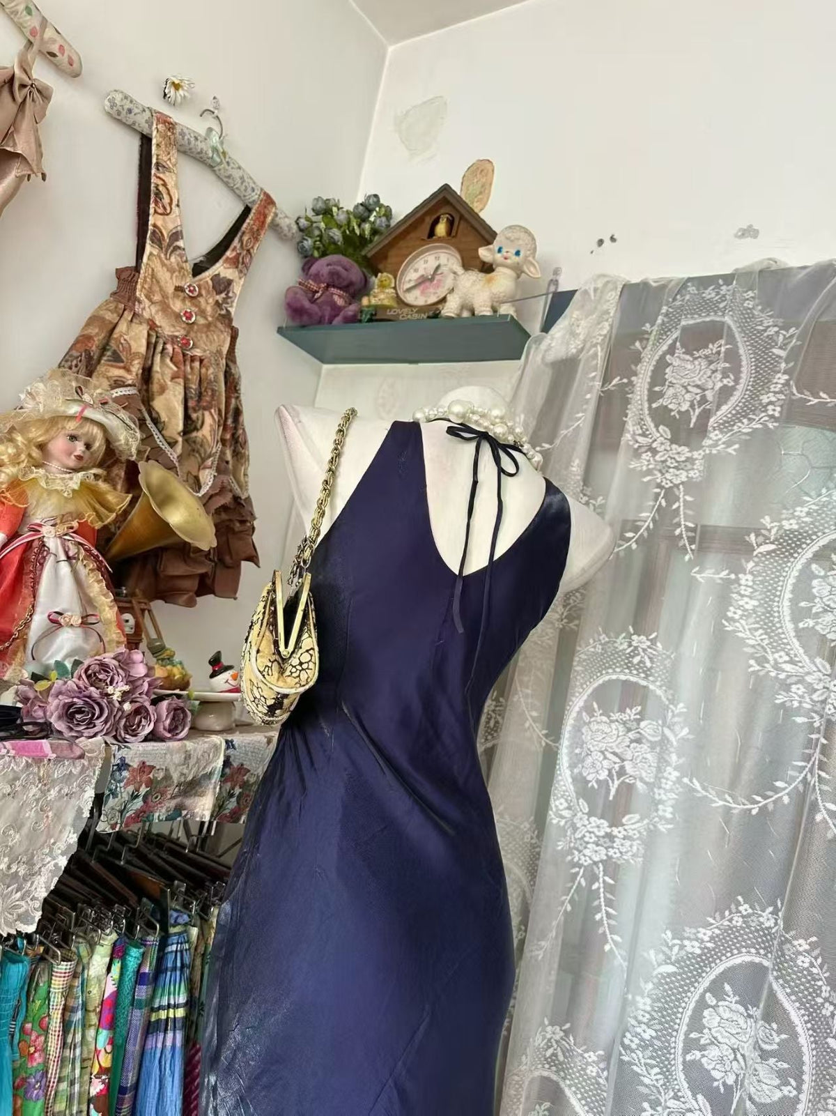 Mermaid Navy Blue Formal Evening Dress Birthday Dress