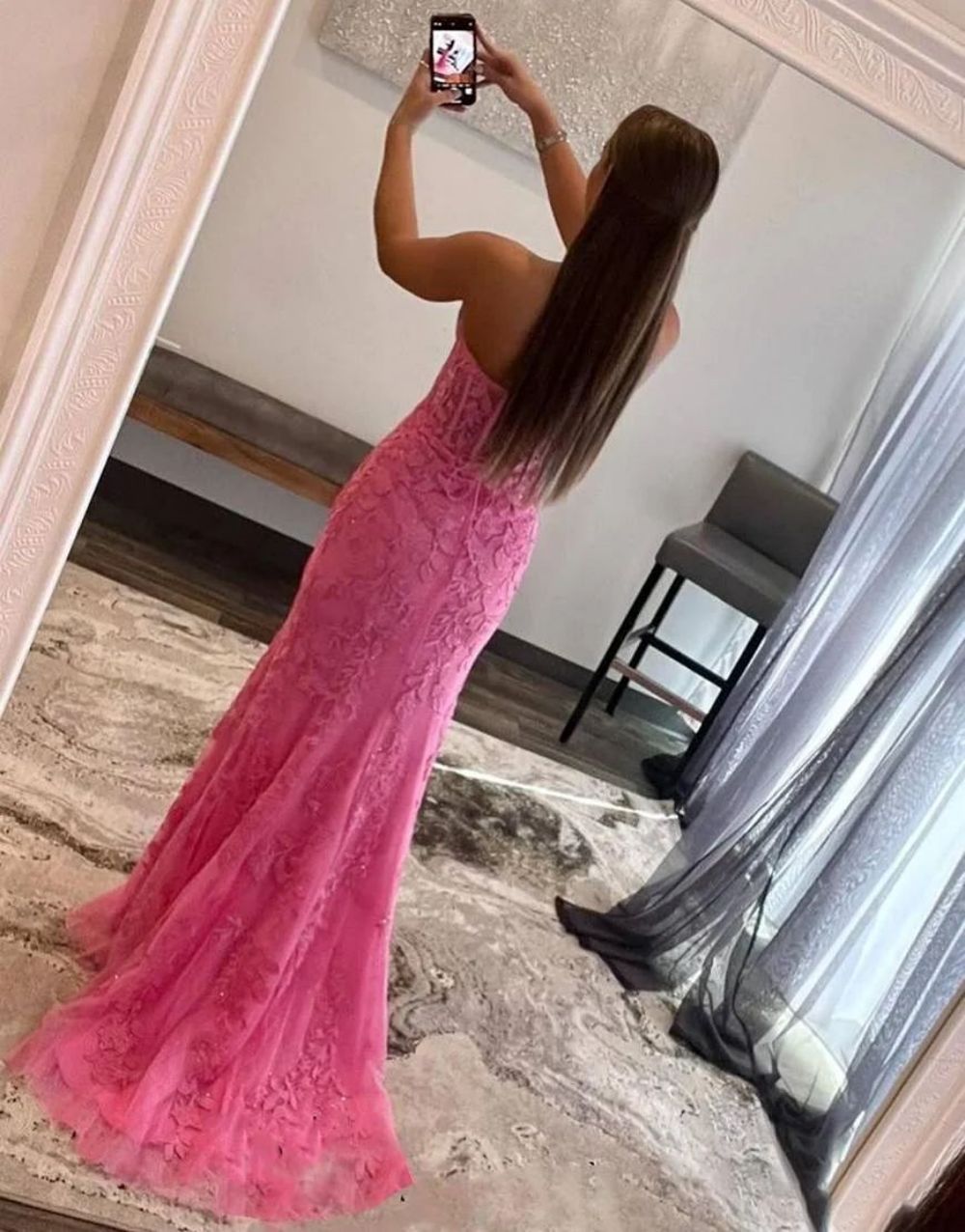 Mermaid Sweetheart Prom Dress With Appliques - View 13 | FashionDia