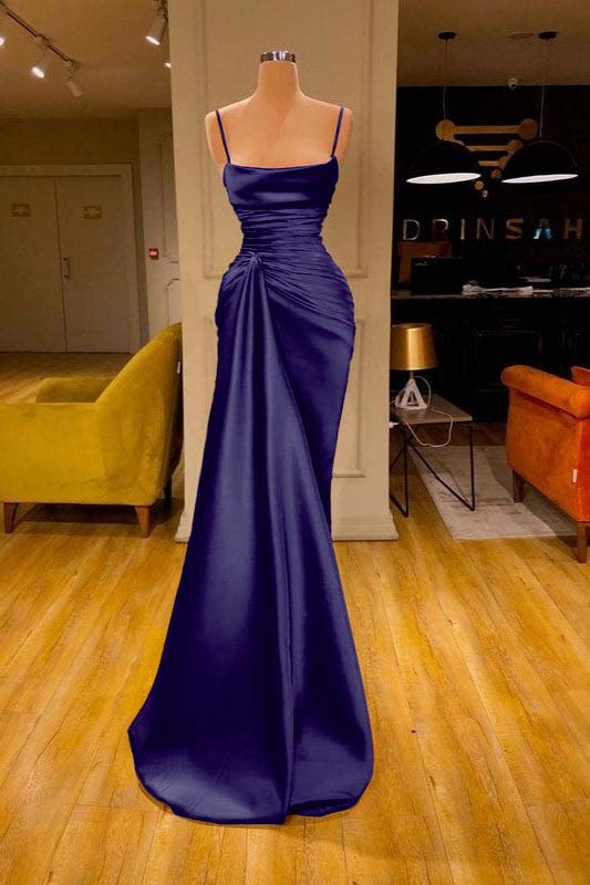 Modern Spaghetti Straps Sleeveless Mermaid Prom Dress