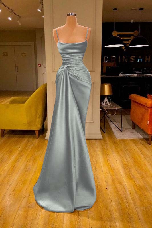 Modern Spaghetti Straps Sleeveless Mermaid Prom Dress