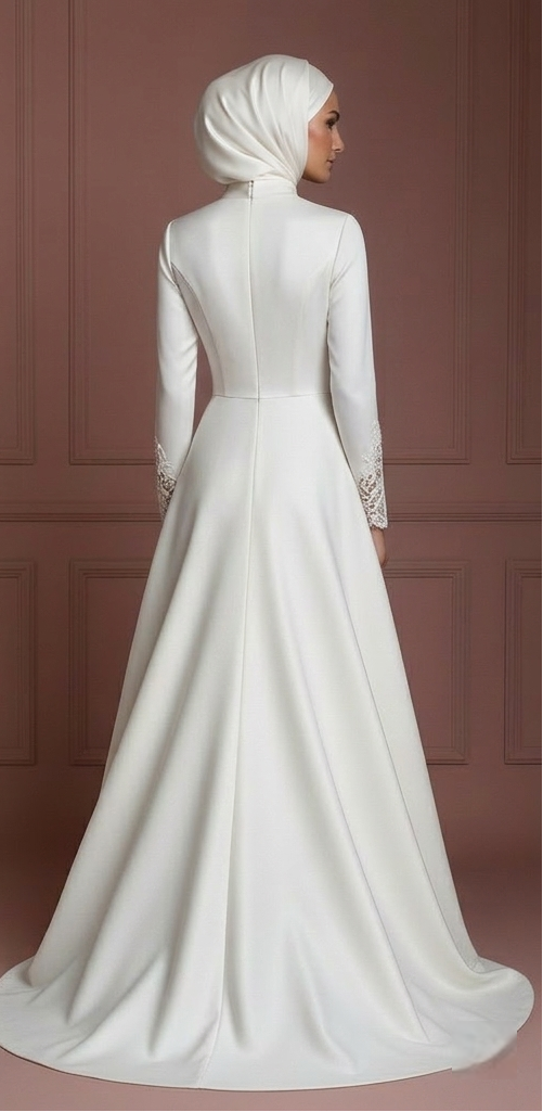 Modest Hijab Bridal Dress Premium Wedding Dress Style Muslim