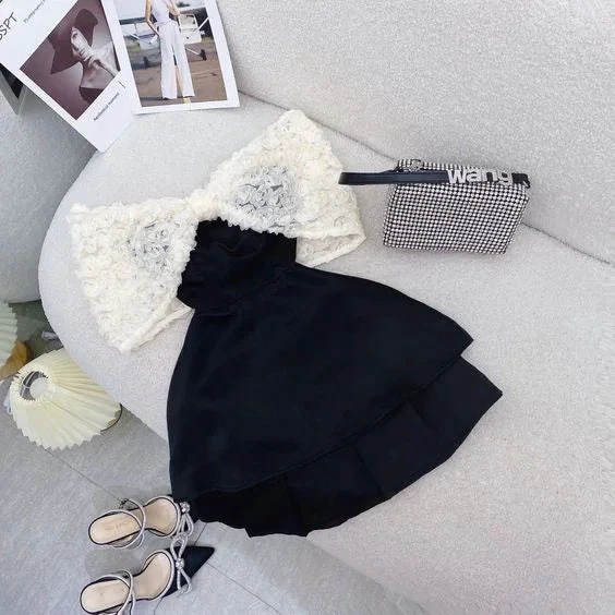 Cute A-line Black Homecoming Dress Black Cocktail Dress Y6710 by simplepromdress