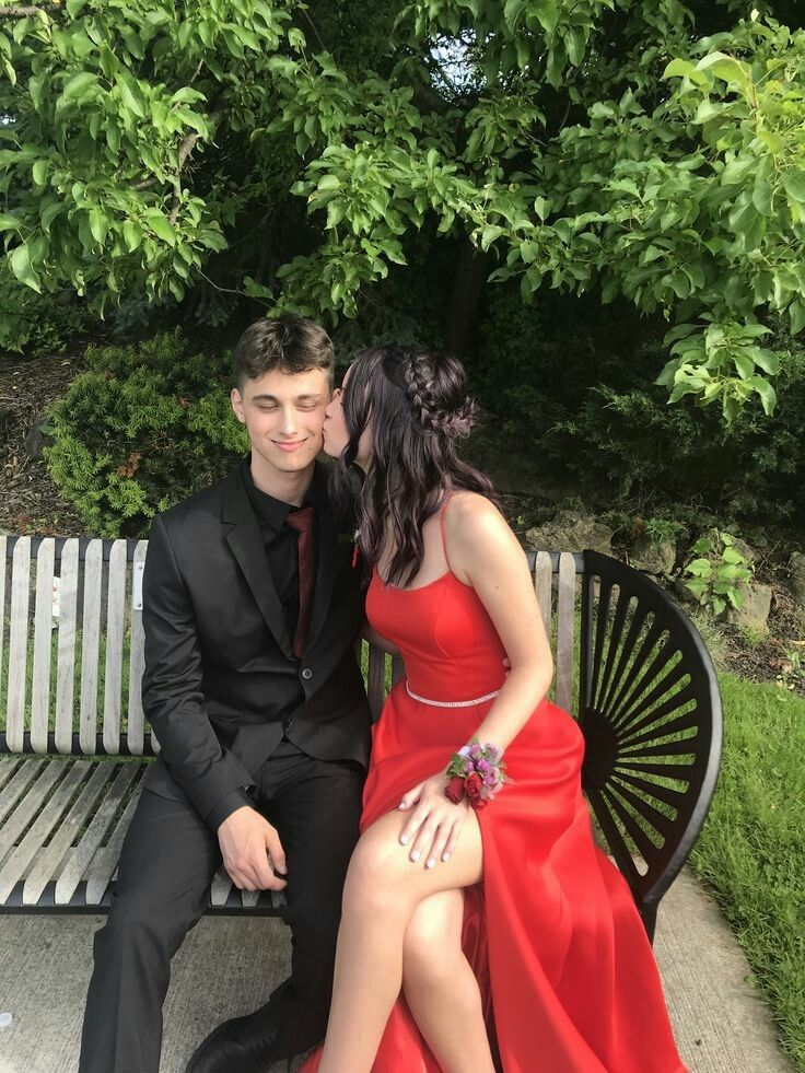 Simple A Line Red Long Prom Dress with Slit,Red Long Formal Graduation Evening Dress