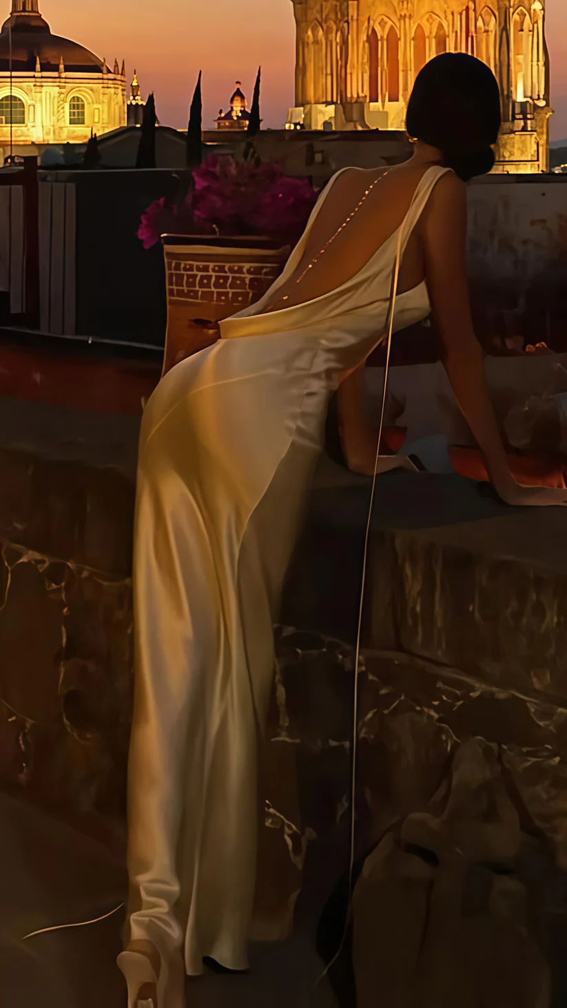 Sexy Backless Satin Sheath Prom Dress Long Evening Dress Y8280 - View 3 | VelvetHem