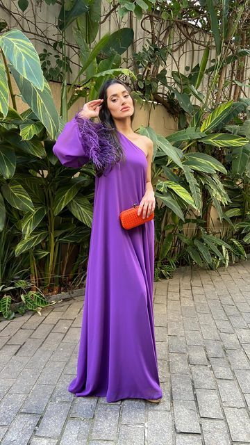 Elegant Purple Long Prom Dress,New Arrival Prom Gown