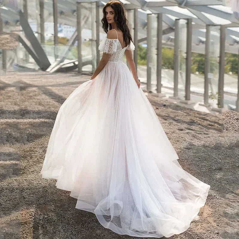 New BOHO Backless Wedding Dress Vestido De Noiva Wedding Gowns (ZD14019)
