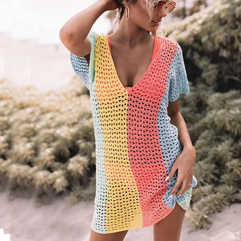 Joanna Effortless Crochet Beach Dress Elevated Occasion Wear
