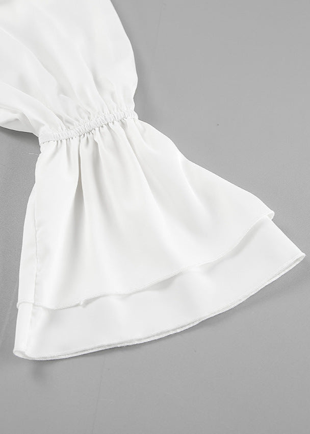 Opulent Grace Bow Tie Blouse Dress