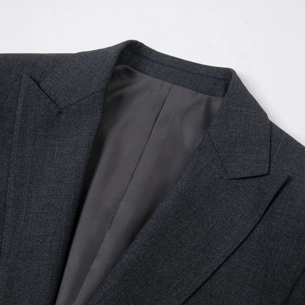 Mens Black Flat Collar Suit Jacket For Groom Wedding Formal Wear (ZD17082)